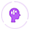 Icon of a purple head with a brain visible